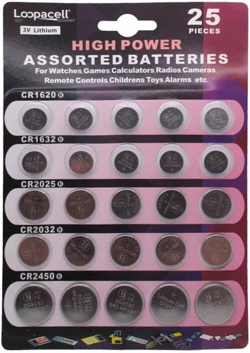 High power button cell - power,